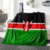 Kenya Print Flannel Blanket High Quality Warm Comfortable Cover for All Seasons Perfect for Gifts Home Decor