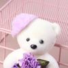 10pcs/set Plush Animal Mini Bear Flower Bouquet Plush Doll Cartoon Bouquet Doll  Girl Birthday Gift