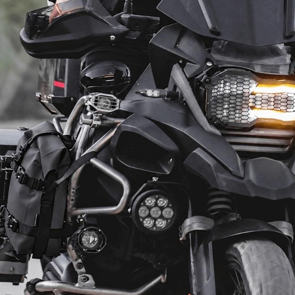 5 To 8 L Adjustable Capacity Motorcycle Crash Bar Bag  Touring Motorcycle Owners