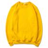 Unisex Fleece Sweatshirt Casual Sports Pullover Solid Color Long Sleeve Top Men Women