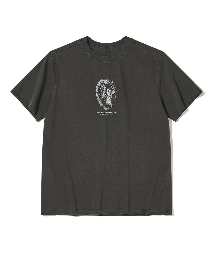 Welteoigseupelimeonteu Sun-Headed Deity T-Shirt_Charcoal