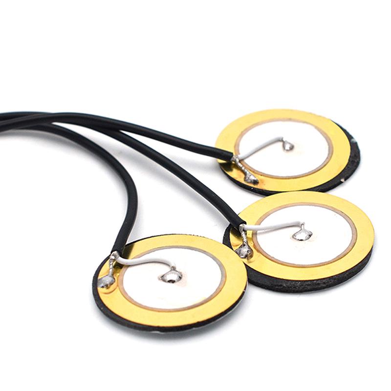 Piezo Contact Microphone 3 Transducer Pickups With End Pin Jack For Kalimba