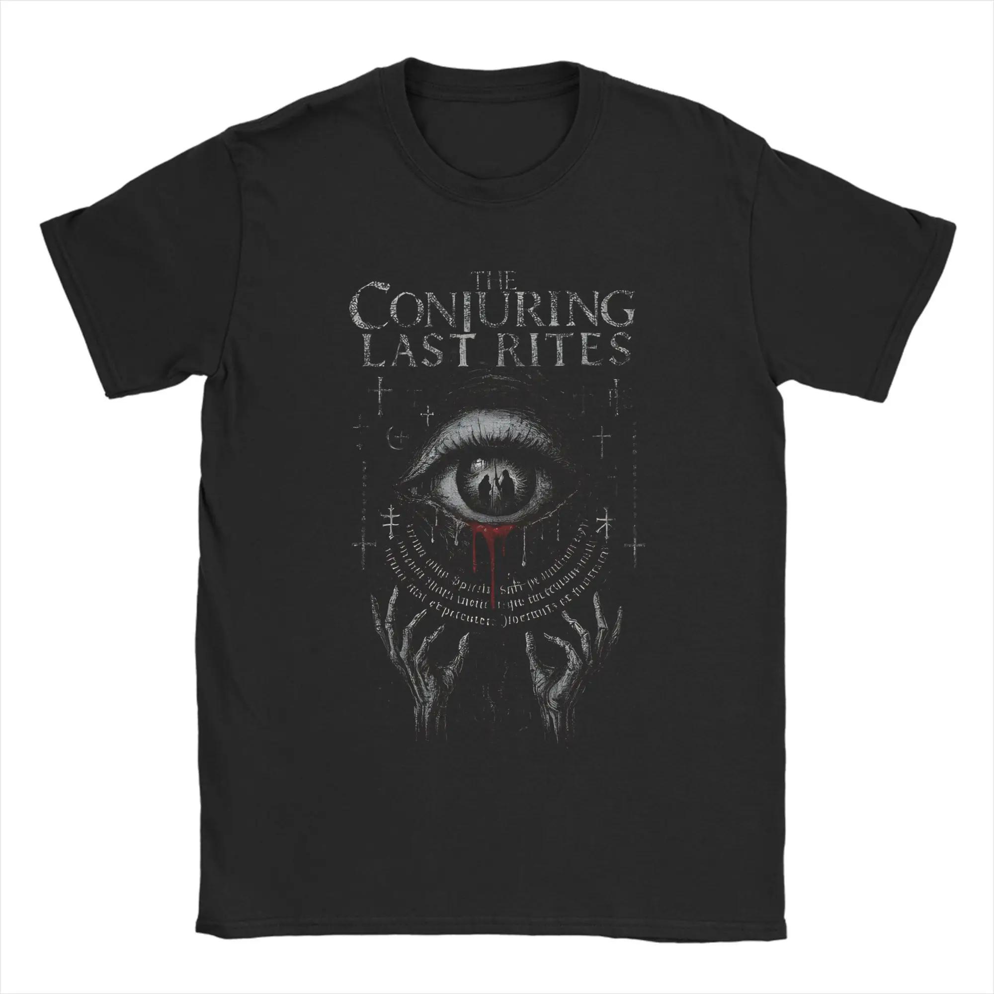 

Unisex Womens The Conjuring Last Rites T Shirt Horror Film Cotton Clothes Novelty Short Sleeve Crewneck T Shirt Gift Idea TShirts S