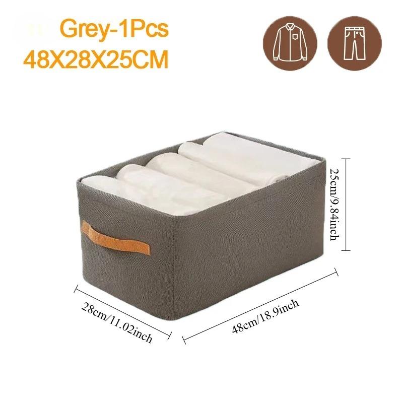 

48*28*25CM Laundry Storage Bag Clothing Foldable Clothing Storage Bag Portable Wardrobe Fabric Storage Box Storage Box