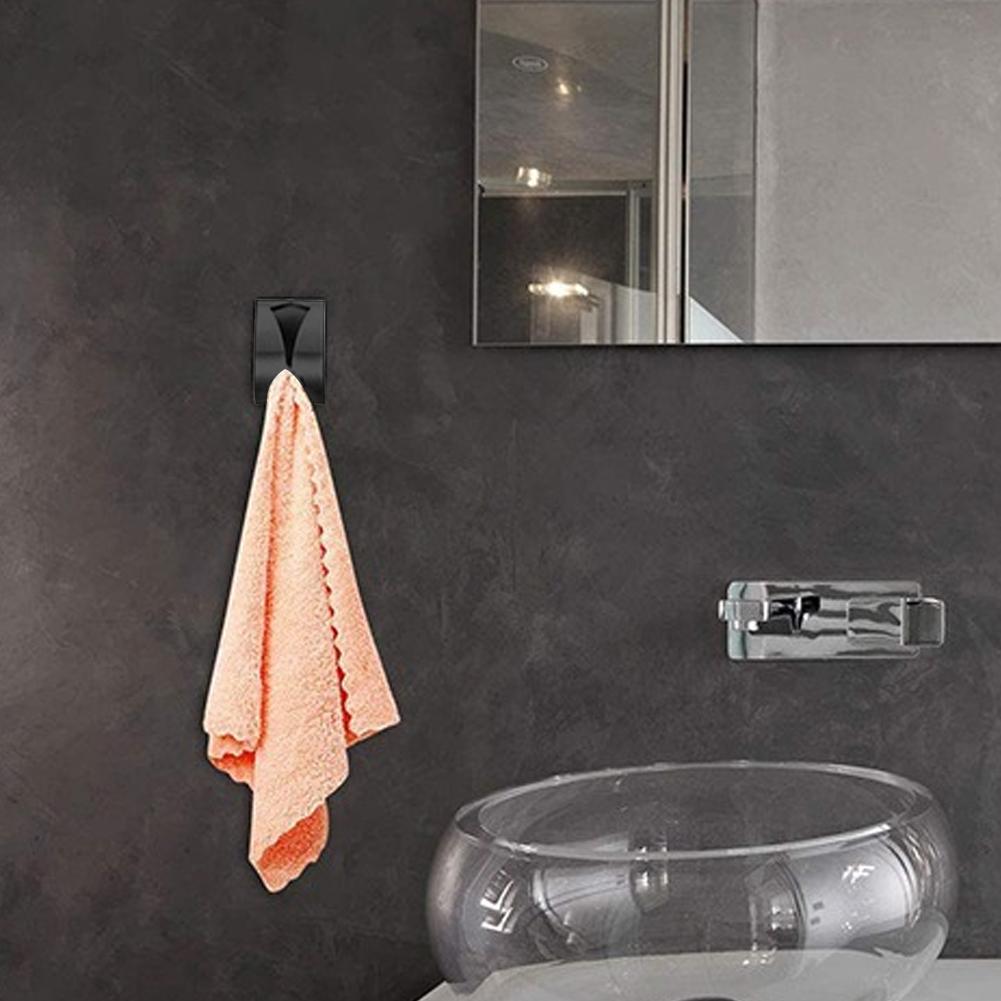 4 PCS Towel Hook Holder Non-Drilling Kitchen Dish Towel Hook Wall Mount Tea Towel Holder for Bathroom Accesories Kitchen Gadgets