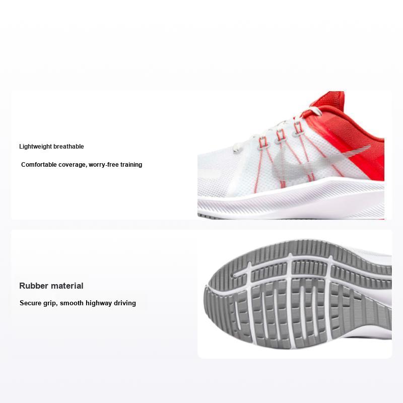 Nike Quest 4 Bianco Cile Rosso Scarpe da Ginnastica da Uomo Platino Puro Grigio Lupo DA1105-100