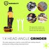 A20F-Brushless Angle Grinder For Battery(No Battery) Flat Head Angle Grinder Bare Machine Tool Cutting Machine