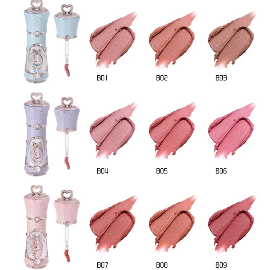 Flowerknows Garden Makeup Tekutá rtěnka na rty, Dlouhotrvající matná rtěnka pro až 12hodinové nošení, Sametový tekutý rtěnka, Lesk na rty, Hydratační přípravek