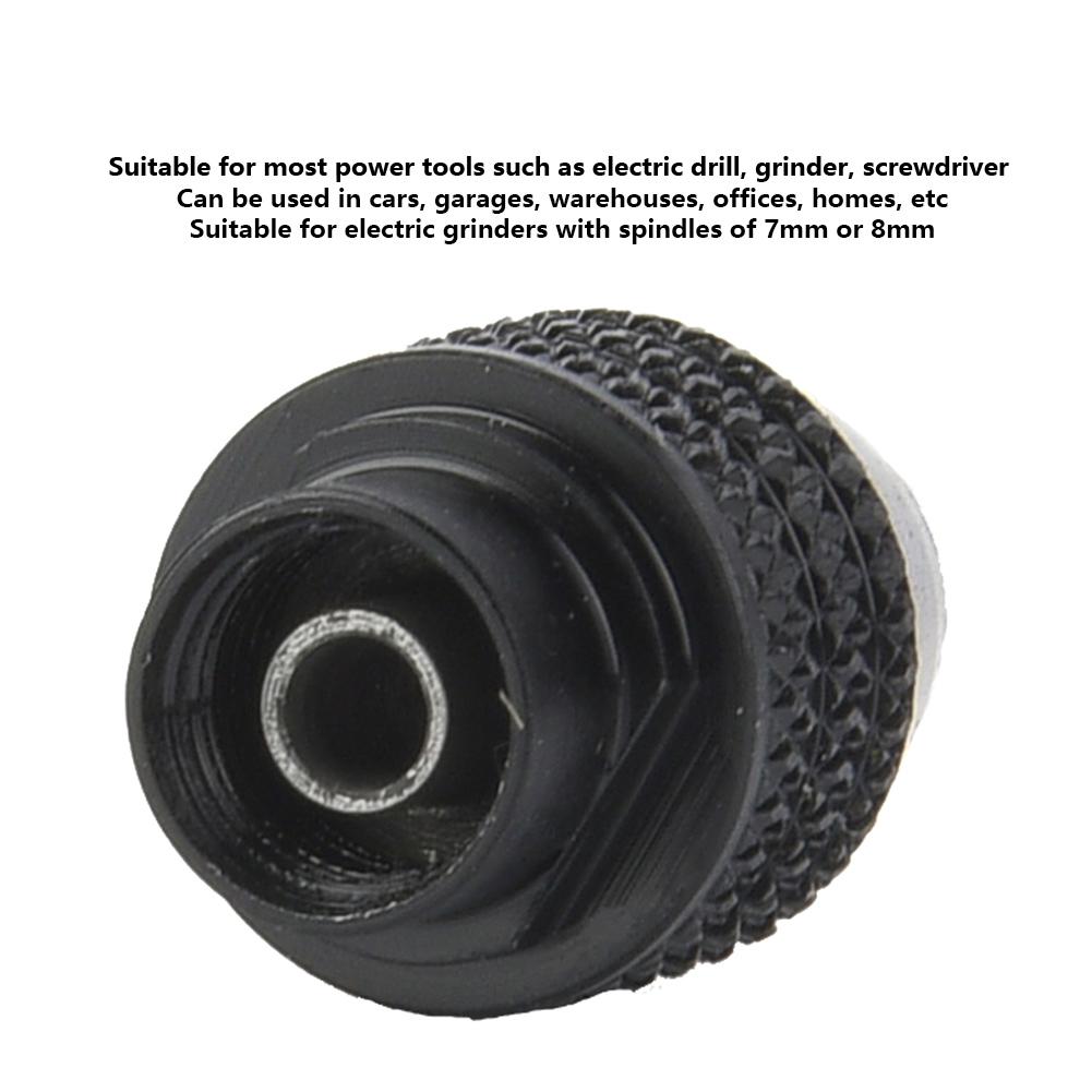 8mm Three jaw Chuck Collet Adapter Converter For Electric Screwdriver Drill (Long tail)