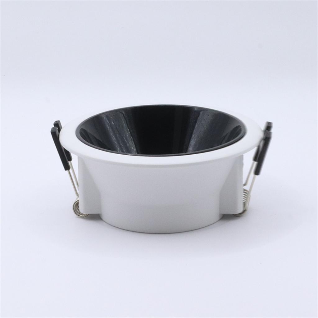 5 Pcs Ceiling Downlight Frame with MR16 Lamp Cap Modern Design Ceiling Spotlight Bedroom Recessed Round Spotlights for Bedroom