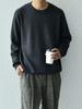 SHIPS Any Knit, Handwashable, Cotton Cashmere Sweat-Like Knit, 2024FW, Men's, 716040015, Dark Gray, Size XL