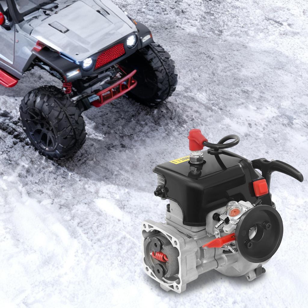 4-Loch Benzinmotor 32 ccm, Aluminium 2-Takt, Luftgekühlt, 32 ccm Hubraum, Kompakte Größe 16x15x20 cm, Leichtgewichtige Power-Maschine