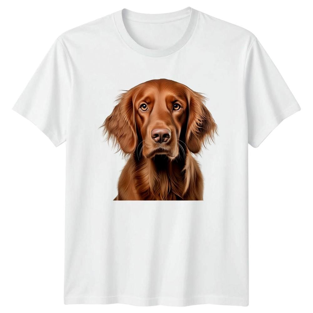 Irish Setter Dog Portrait TShirt Irish Setter Dogs Birthday Gift For Him And Her S