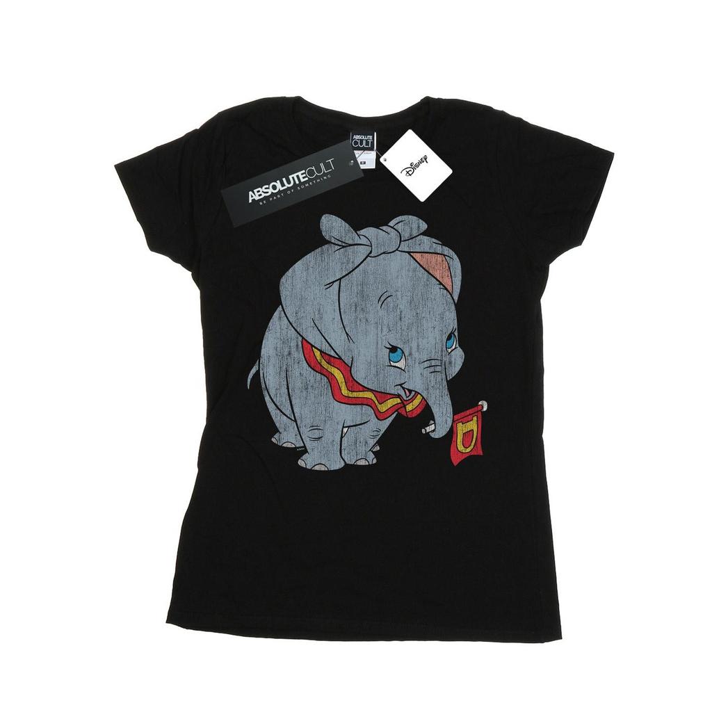 Disney Womens/Ladies Dumbo Classic Tied Up Ears Cotton T-Shirt