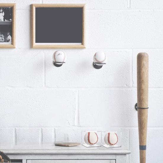 1/3/6 ks Vitrína na baseballové míče Průhledný design Prachotěsná UV ochrana Akrylový držák na baseballové míče Zobrazovací box
