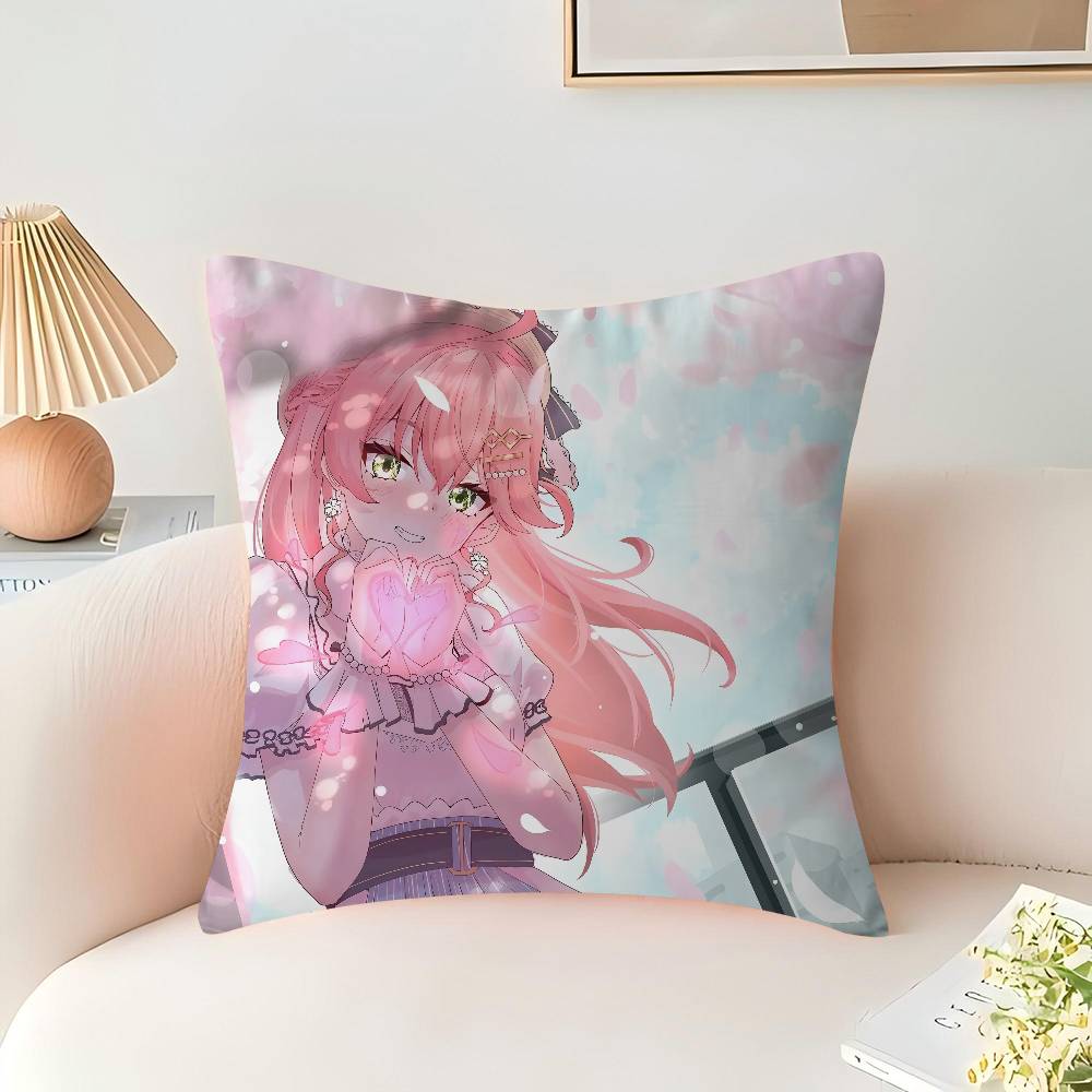 Sakura Miko Povlak na polštář kreslený Dárek Povlak na polštář Ložnice Domov Pohovka Židle Sedák Dekor povlak na polštář
