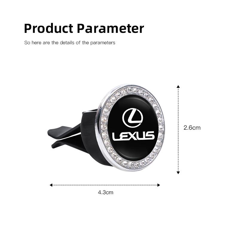 1Pcs Air Outlet Aromatherapy Clip Car Solid Perfume Freshener For Lexus F SPORT GX460 Ct200h IS250 ES 220D IS200 Fsport GS GX IS