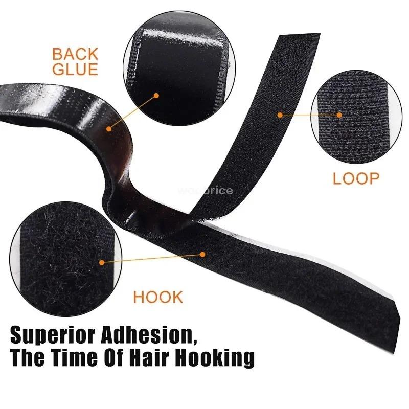 Adesivo Scratch Autoadesivo Gancio e Anello Attacca Scratch Velcri Nastro Adesivo in Nylon Dischi Velcri Adesivo da Cucito con Colla