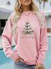 Autumn/Winter Women's Long-Sleeve Crew Neck 'Merry Bright' Sweatshirt