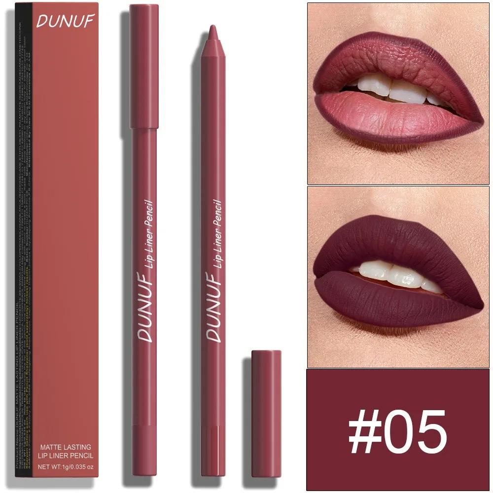 23 Kolory Piankowy Lipliner Trwały Wodoodporny Szminka w Pisaku Miękka Mgiełka Delikatne Różowe Brązowe Fioletowe Kolory Matowa Kredka do Konturowania Ust