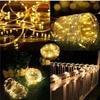 Solar PVC Tube Rope Led Fairy Light Outdoor Garden Christmas Decoration Xmas Tree Wedding LED Garland WaterProof String Lights