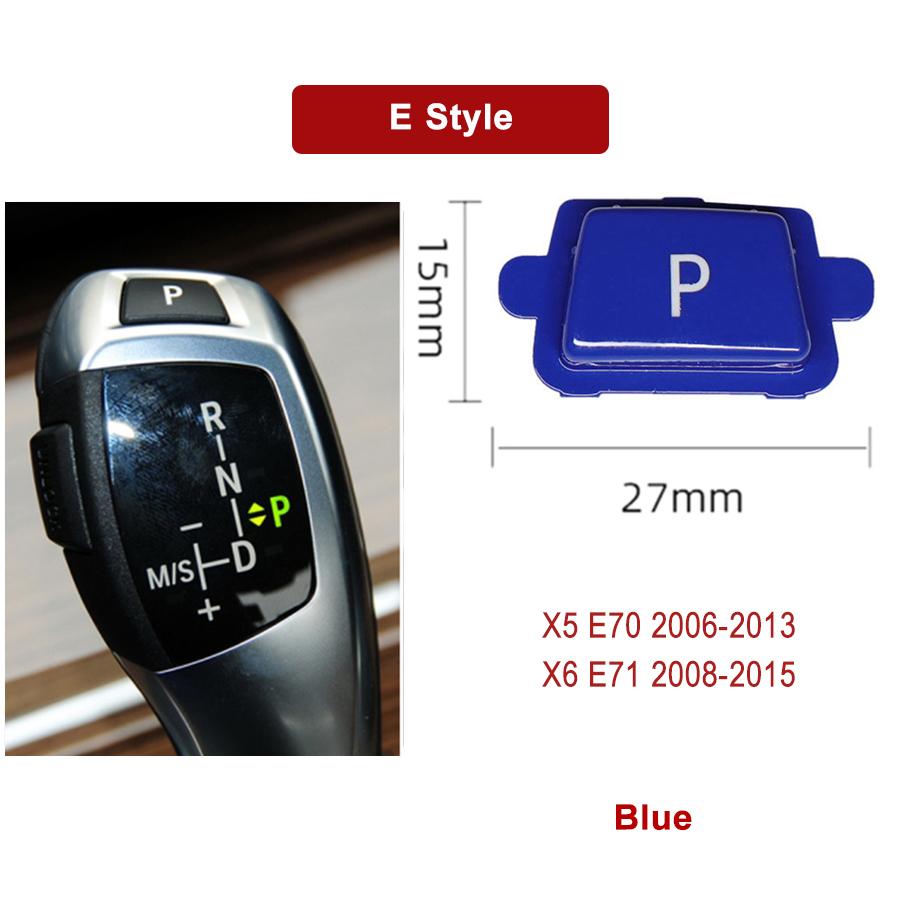 Car Gear Shift Lever Auto P Parking Button Cap Cover For BMW 3 5 7 X3 X4 X5 X6 Series E90 F30 F10 F01 F25 F26 E70 F15 F16