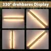 Applique murale LED d'intérieur - NETTLIFE - 100 cm 36W - Bois jaune - 3000K blanc chaud - lumière indirecte