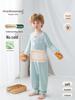 Bamboo Fiber Kid's Pajamas: Cool, Sweat-Wicking One-Piece with Belly Protection for Toddlers & Children (S, M, L) - Ideal for Air Conditioning.