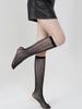 Spring/Summer Fishnet Socks: Black Ankle & Mid-Calf, Large/Small Mesh, White Calf