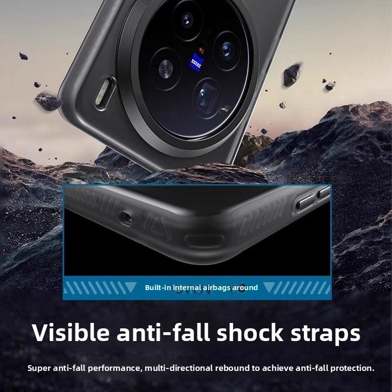 Ütésálló Páncél Mágneses Tok VIVO X200 Ultra Számára Matt Magsafe Telefontok VIVO X200 S X200Pro mini X200Ultra Számára Stopper Héj