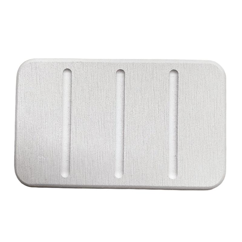 Diatom Mud Soap Dish Quick-Dry Pad Bathroom Countertop Soap Toiletries Absorbent Mat Rectangular Soap Holder Bathroom Supplies