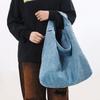 Shoulder Underarm Bag Women'S Denim Trendy Brand Large Capacity Shoulder Bag Casual Retro Commuter Handbag