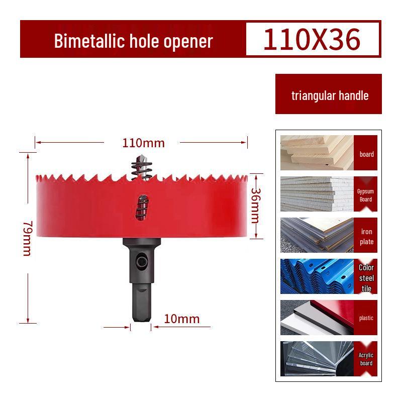 Bimetall-Lochsägebohrer für Holz, Gipskarton, PVC und Eisen