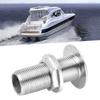 316 Stainless Steel Thru Hull Water Drain Hose Barb Hardware Fittings for Rowing Boats Yacht1 2in Inner Diameter for
