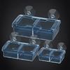 Transparent Suction Cup Reptiles Feeders Plastic Anti-Escape Food Bowl Reptile Drinker Bowl  Snakes