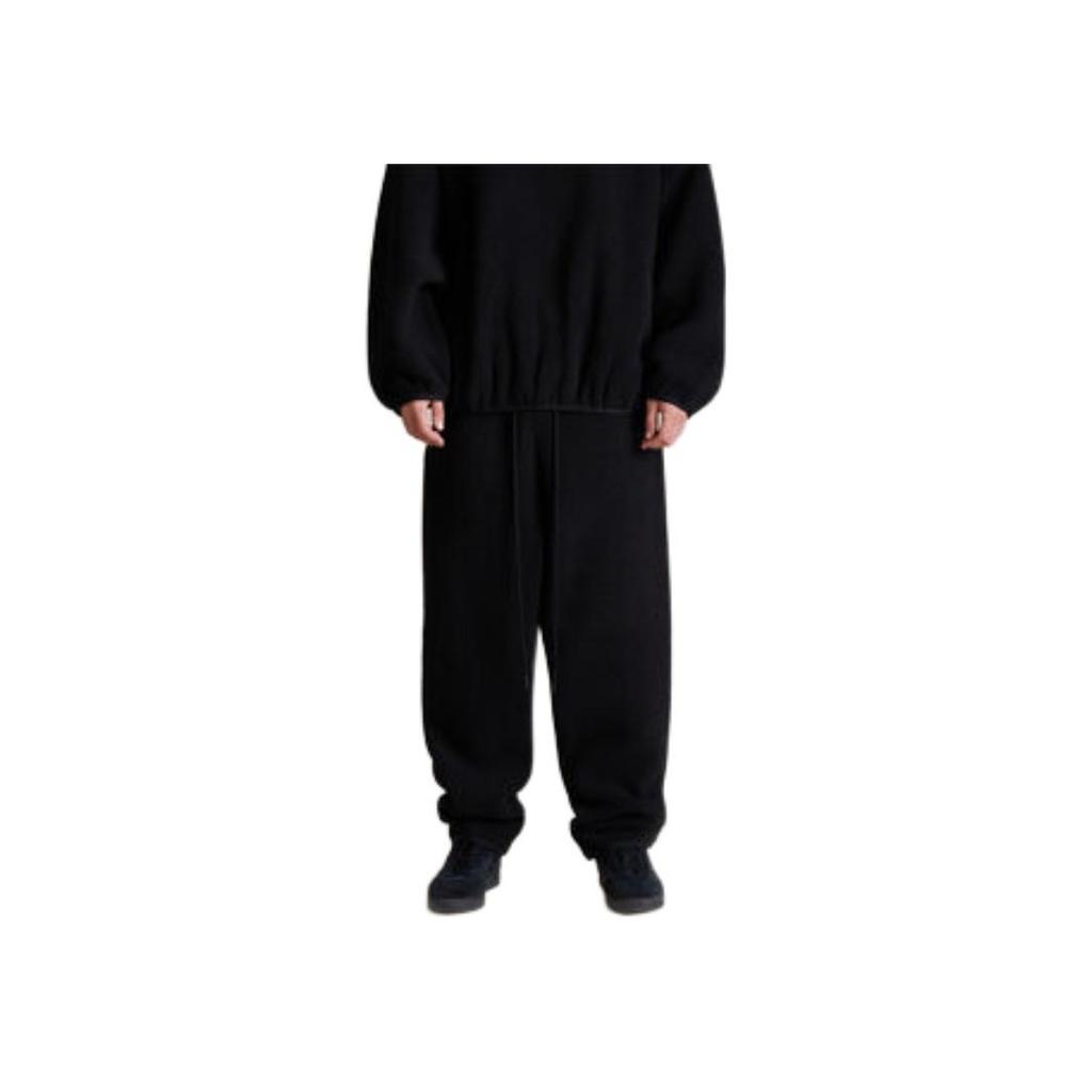 Fear of God Essentials Polar Fleece Pant Jet Black Men Bottoms 130SP244254F