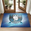 Sheffield Wednesday Design Crystal Velvet Rug Soft Decorative Mat for Bedroom Entrance