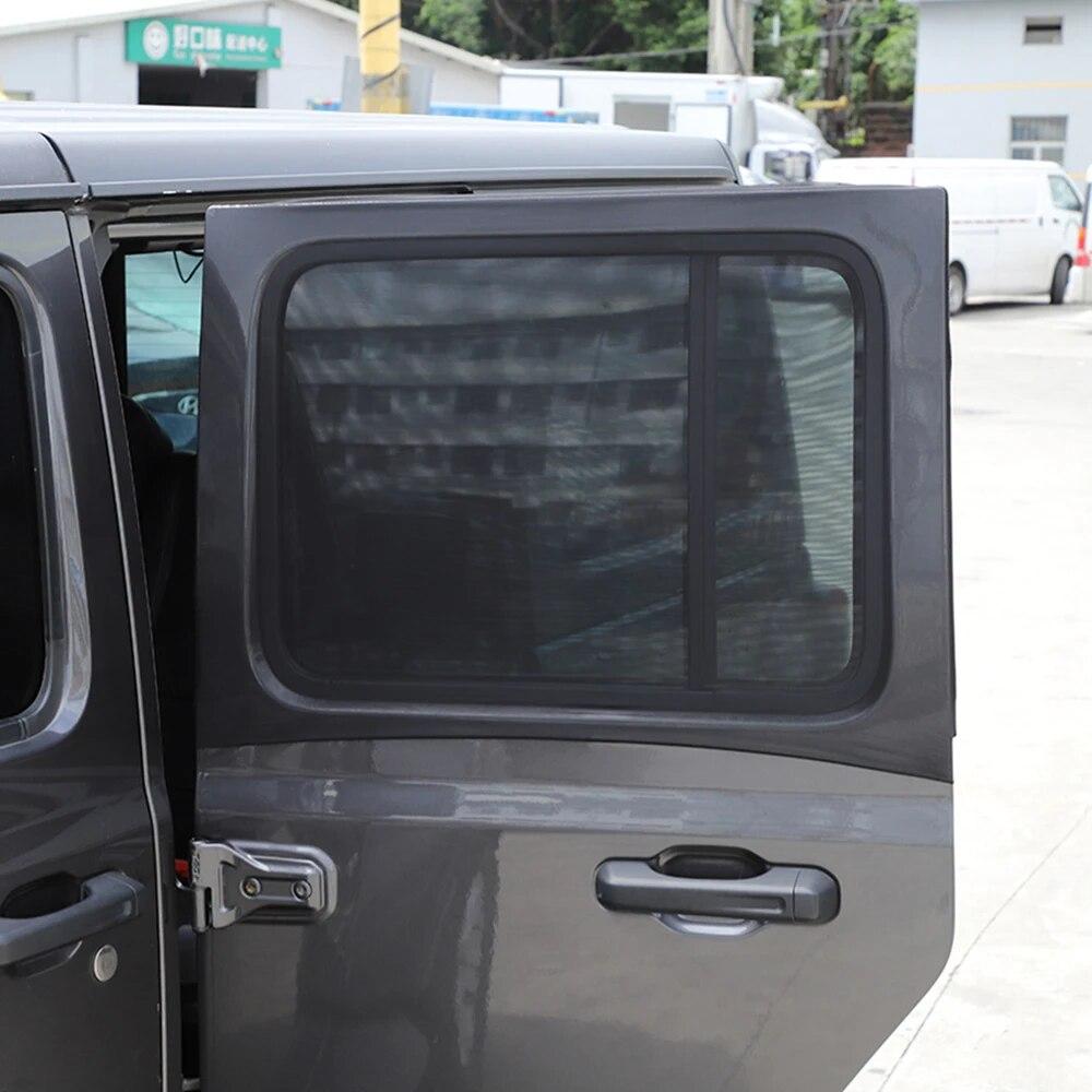 Side Window Sunshade Mesh Shade Cover Nylon Net for Jeep Wrangler TJ JK JKU JL JLU Gladiator JT BJ40 1997-2022 Car Accessories