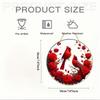 2D Flat Acrylic Print Cardinal Decoration, Wedding-themed Wreaths, Window and Door Ornaments, Multi-functional Home and Garden Decoration