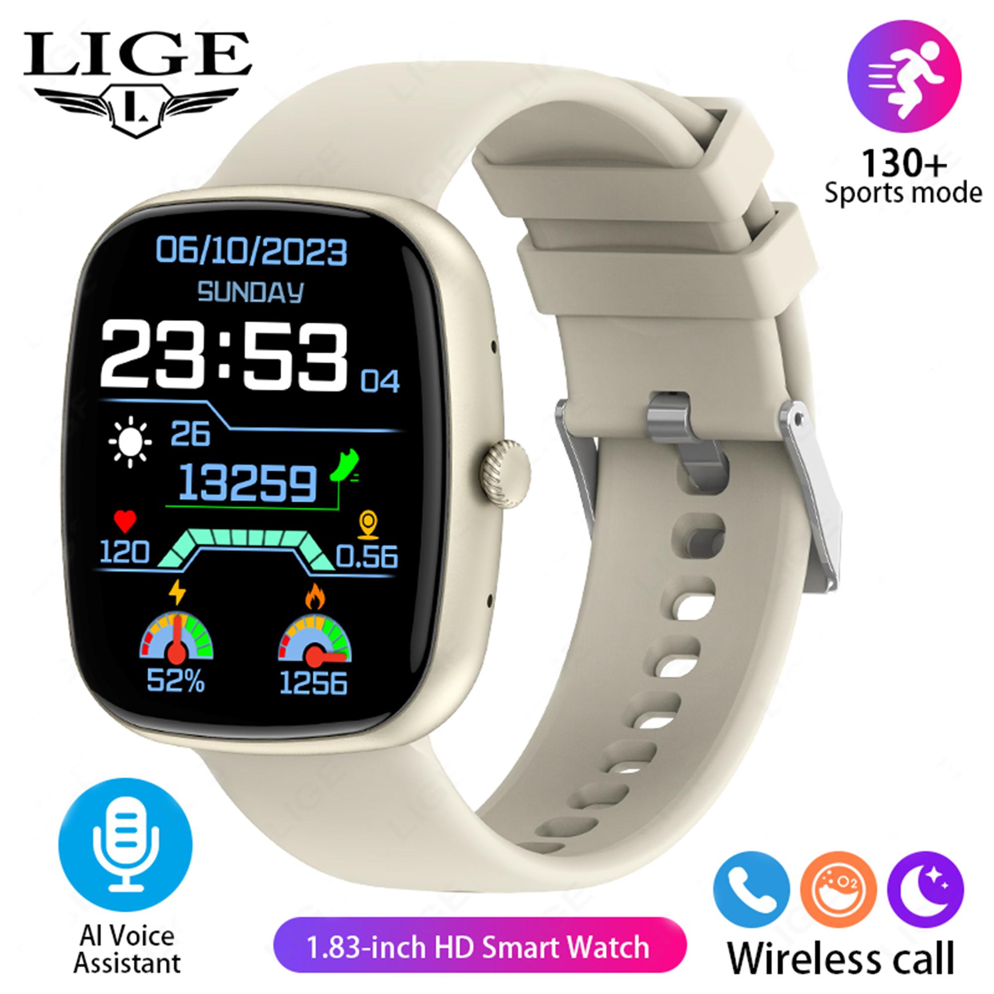 LIGE Новые Смарт-часы Bluetooth с вызовом Full Touch Водонепроницаемый Смарт-браслет — фото 12