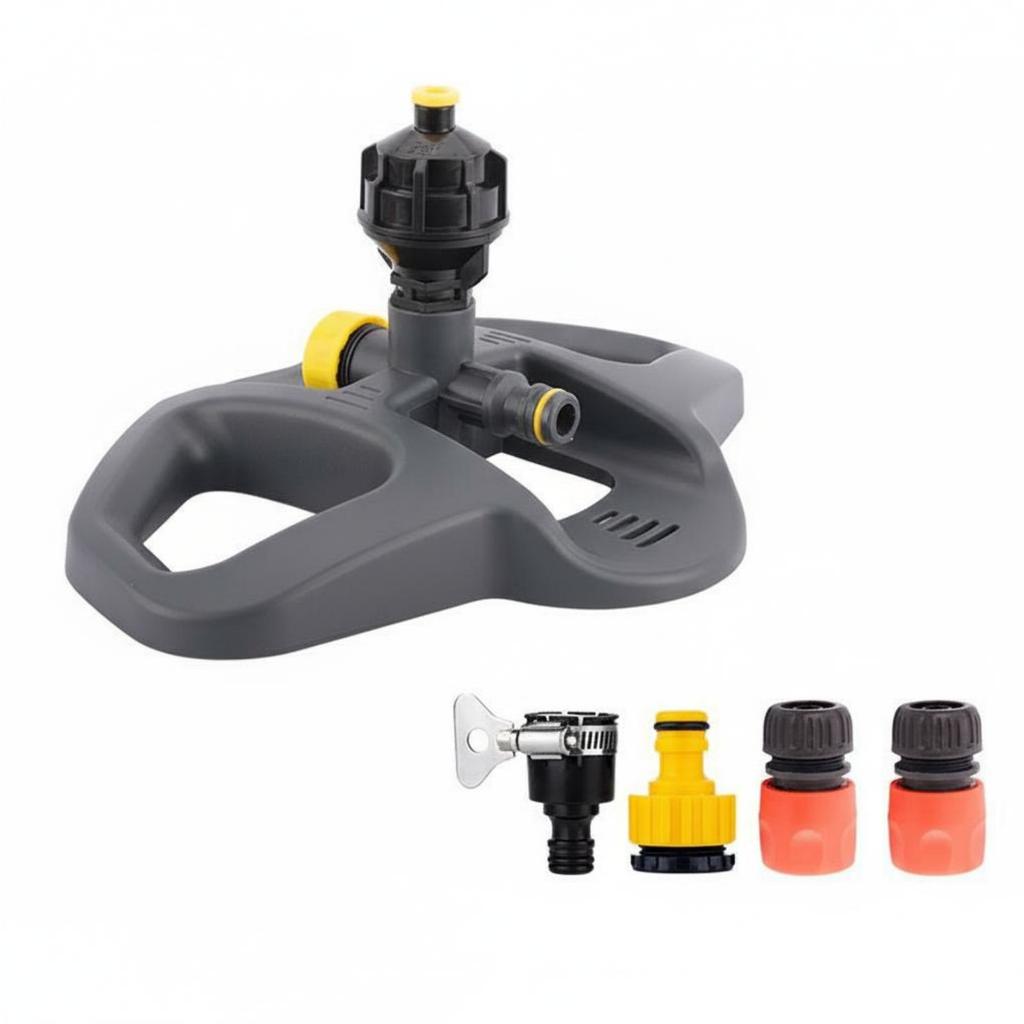 360 Degree Rotating Sprinkler Wide Coverage Automatic Garden Sprinkler Water Spray Spray Head Long-Lasting ABS Plastic Gardening