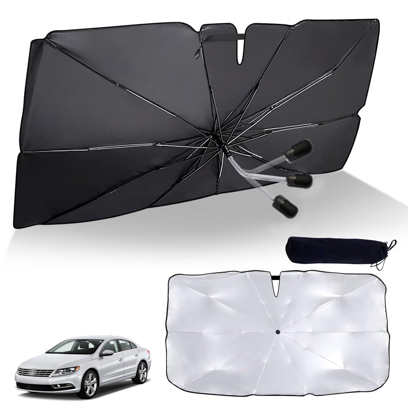 

Volkswagen CC First Generation 2008~Current Car Umbrella Sun Shade 360° c
