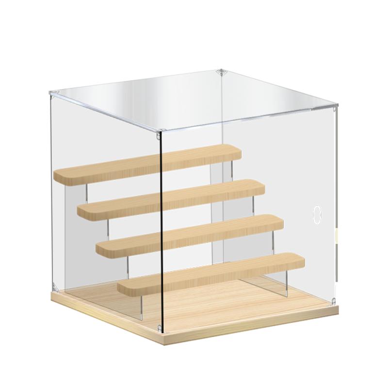 Acrylic Storage Cases with Lights, Dust- Proof Storage Boxes for Toys, Car Models, Souvenirs Storage and Display, 3 Colors
