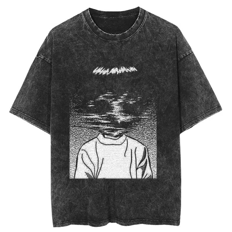 

Летняя хлопковая футболка с принтом Tomie Junji Ito, выстиранная, харадзюку, y2k топ, женская одежда, графические футболки 3XL