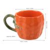 Pumpkin Mug Creative Coffee Cup With Handle Ceramic Cup Spooky Fall Decor For Latte Cappuccino Hot Cocoa Birthdays Men Women
