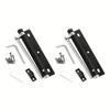 2pcs Lightweight Stainless Steel Automatic Door Closer Device ls Quiet AndSuitable For Residential Use With Screw Accessories