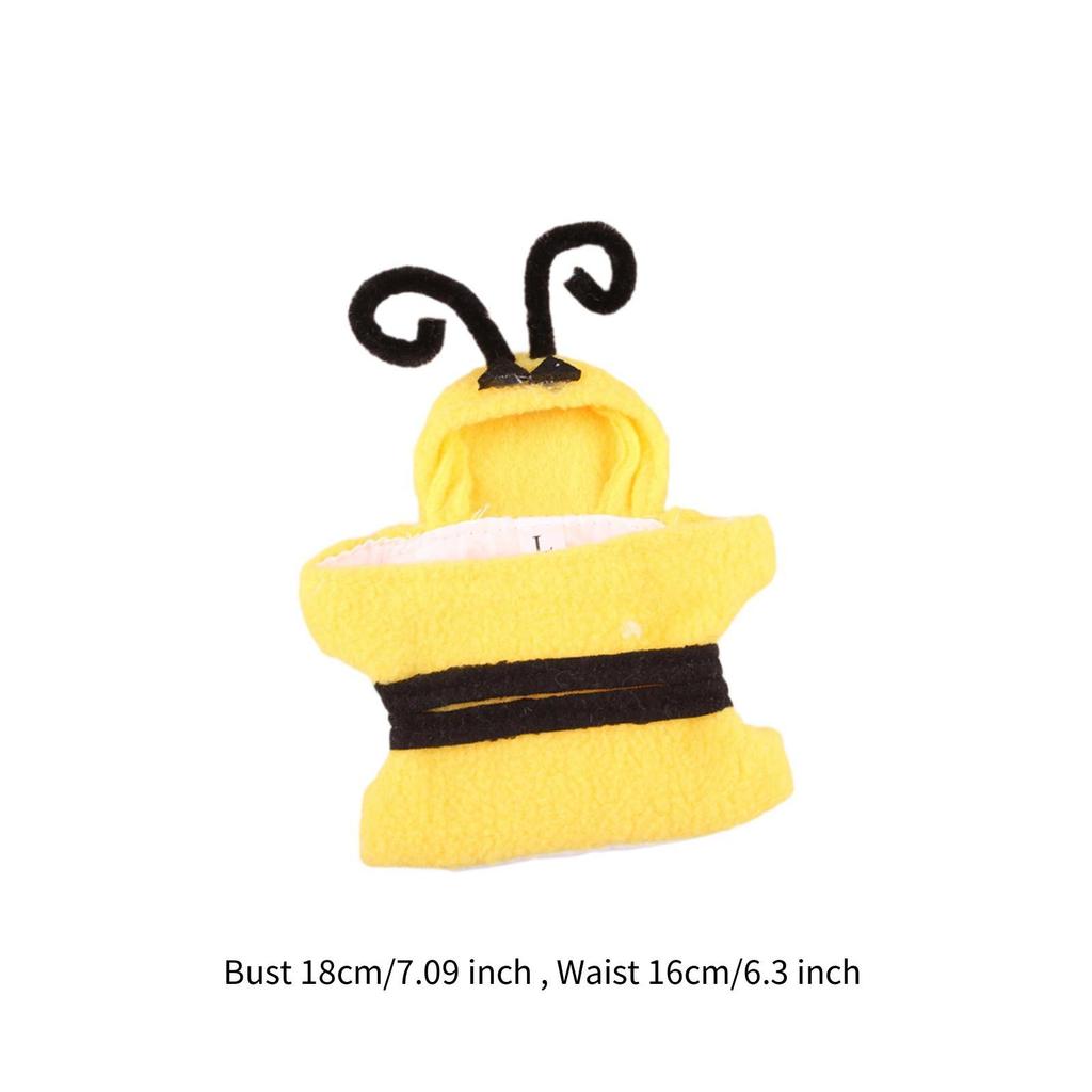 Small Animals Apparel Bird Costume Bee Shaped Cute Flying Suit Reusable Bird