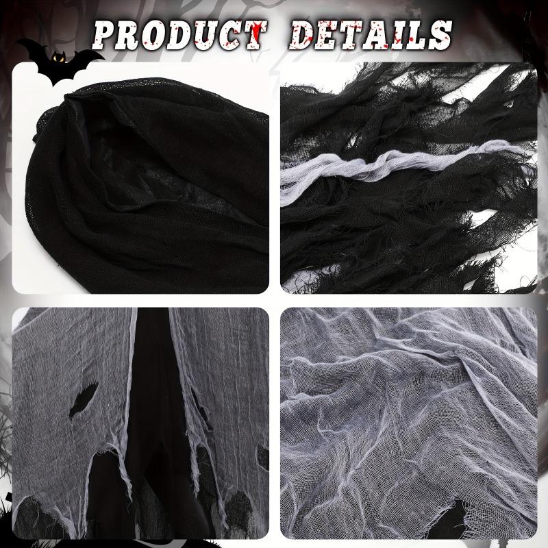 1PCS Polyester Halloween Costume Cloak Adult Witch Death Scary for Haunted House Party Role-playing Costumes