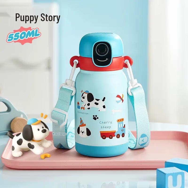 Wushengwu Smart Fingerprint Thermos Straw Cup for Kids