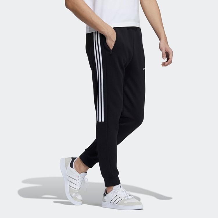 adidas neo M Ce 3s Icon Tp Casual Sports Bundle Feet Knit Long Pants Black Men's GP5711